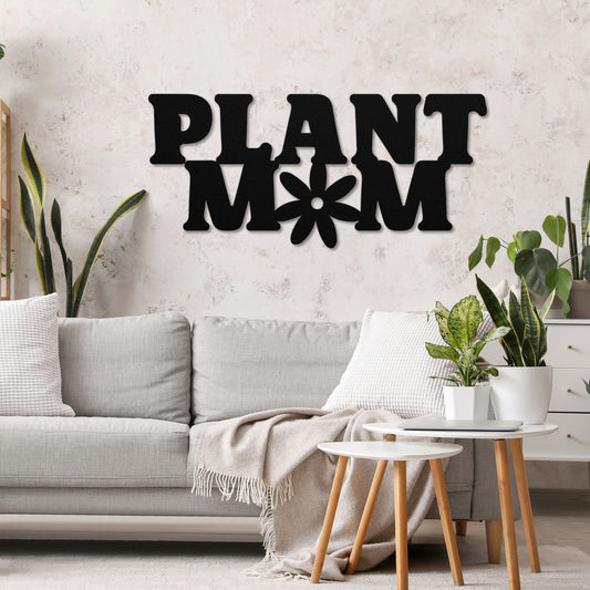 Plant Mom- Metal Wall Art